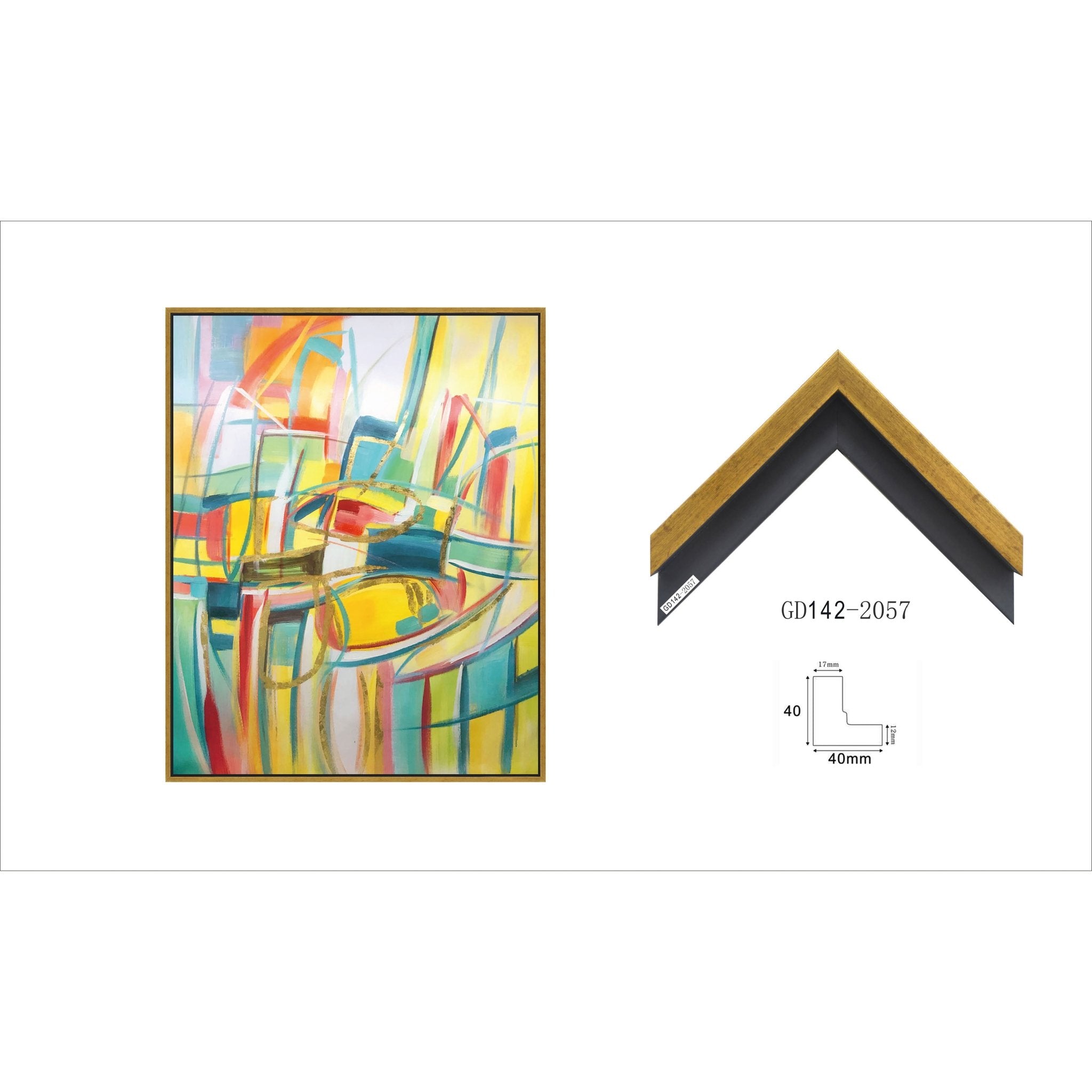 37X48 ABSTRACT ON CANVAS, MULTI Wall Art| Sagebrook Home