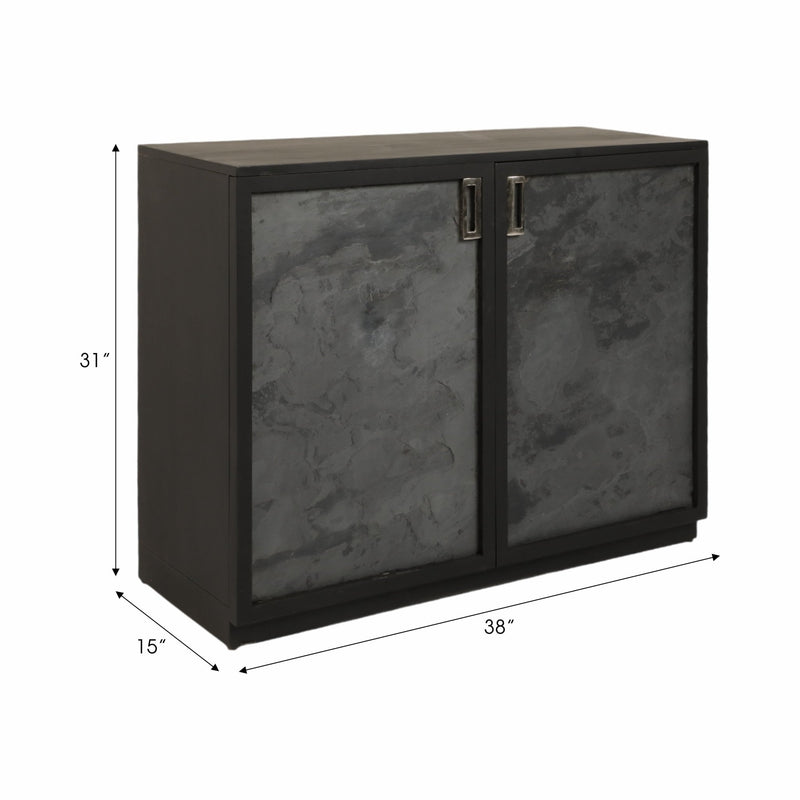 38" Brasvo Slate Chest, Black - Al Rugaib Furniture