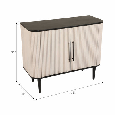 38" LOXLEY GREY WOOD CHEST - Al Rugaib Furniture