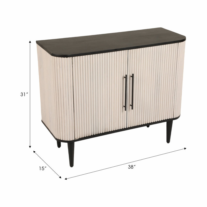 38" LOXLEY GREY WOOD CHEST - Al Rugaib Furniture