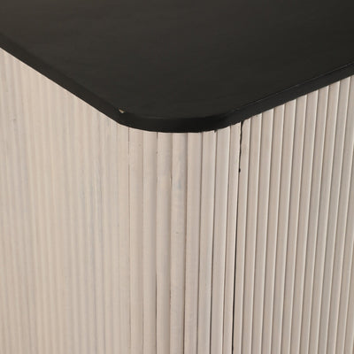 38" LOXLEY GREY WOOD CHEST - Al Rugaib Furniture