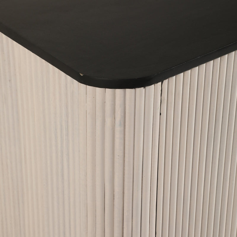 38" LOXLEY GREY WOOD CHEST - Al Rugaib Furniture