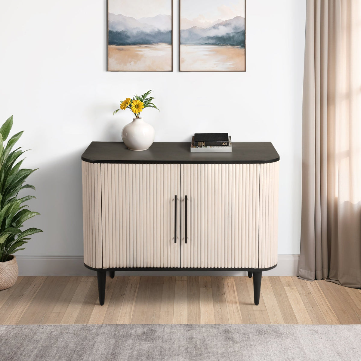 38" LOXLEY GREY WOOD CHEST Cabinets & Chests| Sagebrook Home