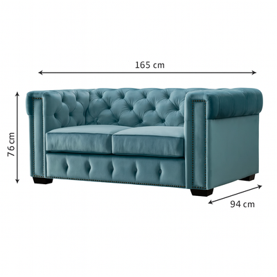 Elzaro Blue Living room Set