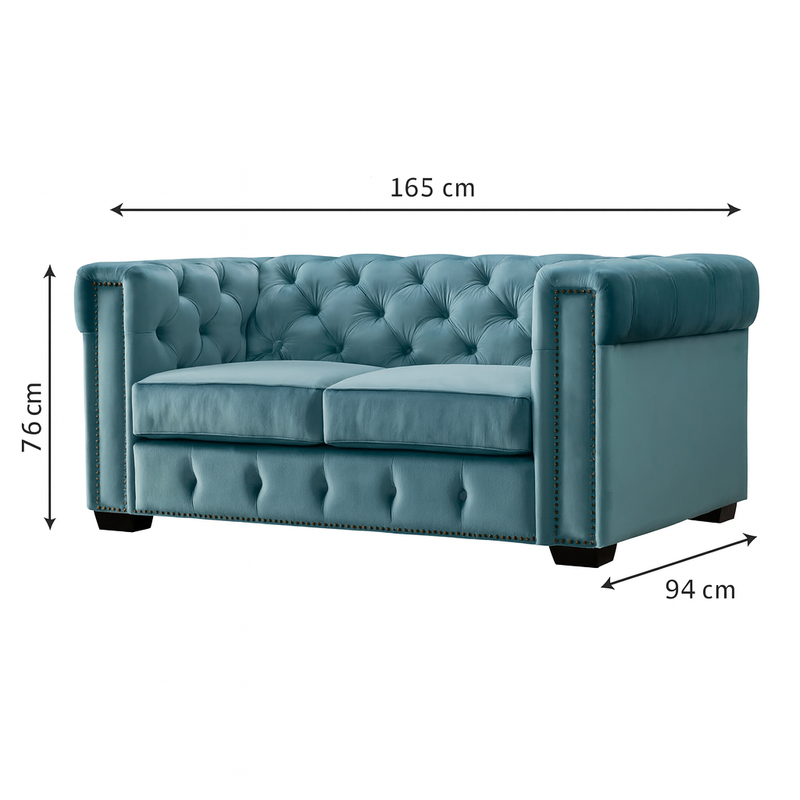 Elzaro Blue Living room Set