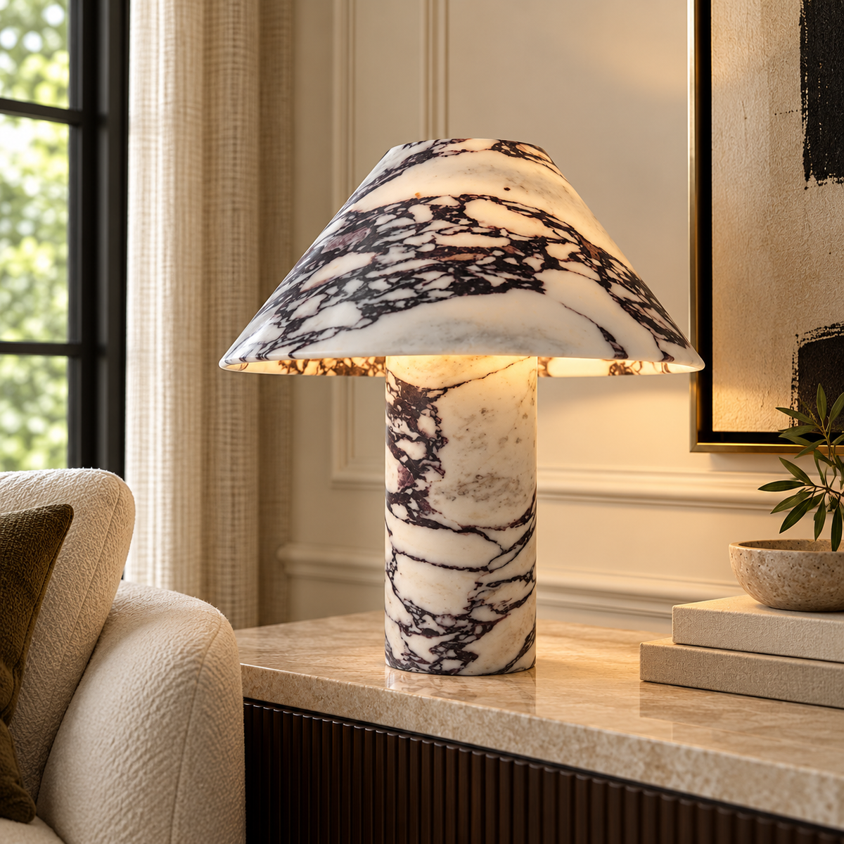 MARBLE TABLE LAMP