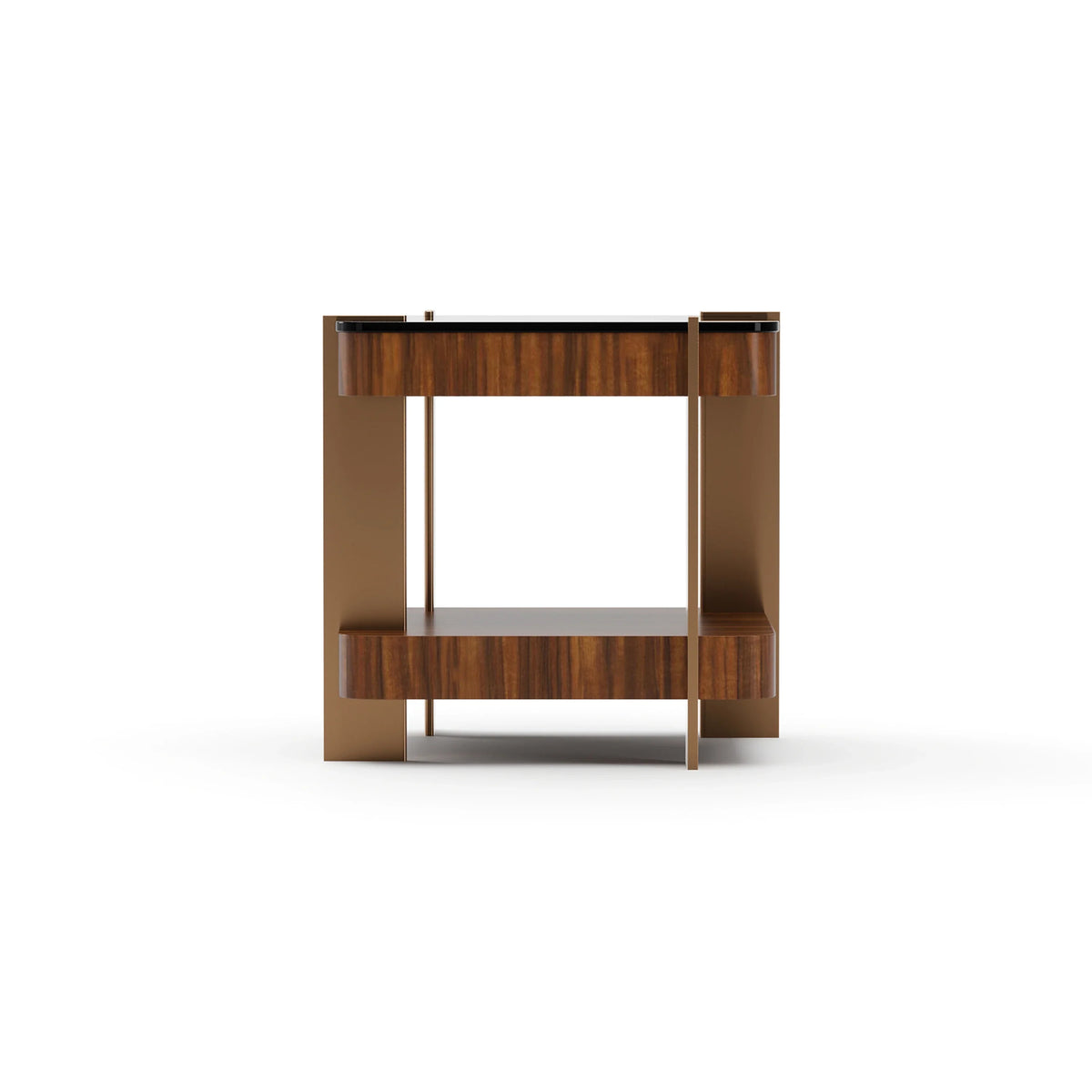 ALTURA GLASS TOP SIDE TABLE