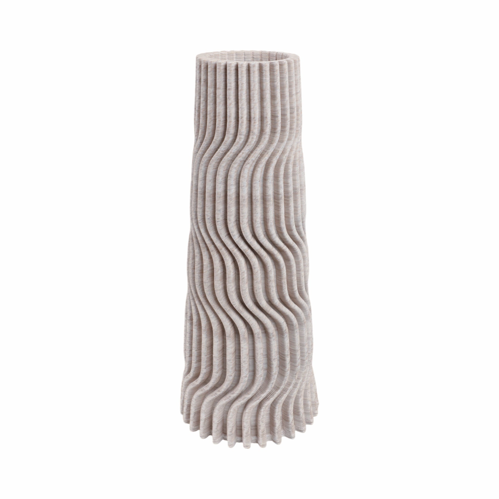 مزهرية بورسلين مطبوعة ثلاثية الأبعاد من شلفين، متعددة الألوان Shelvin 3d Printed Porcelain Vase, Multi