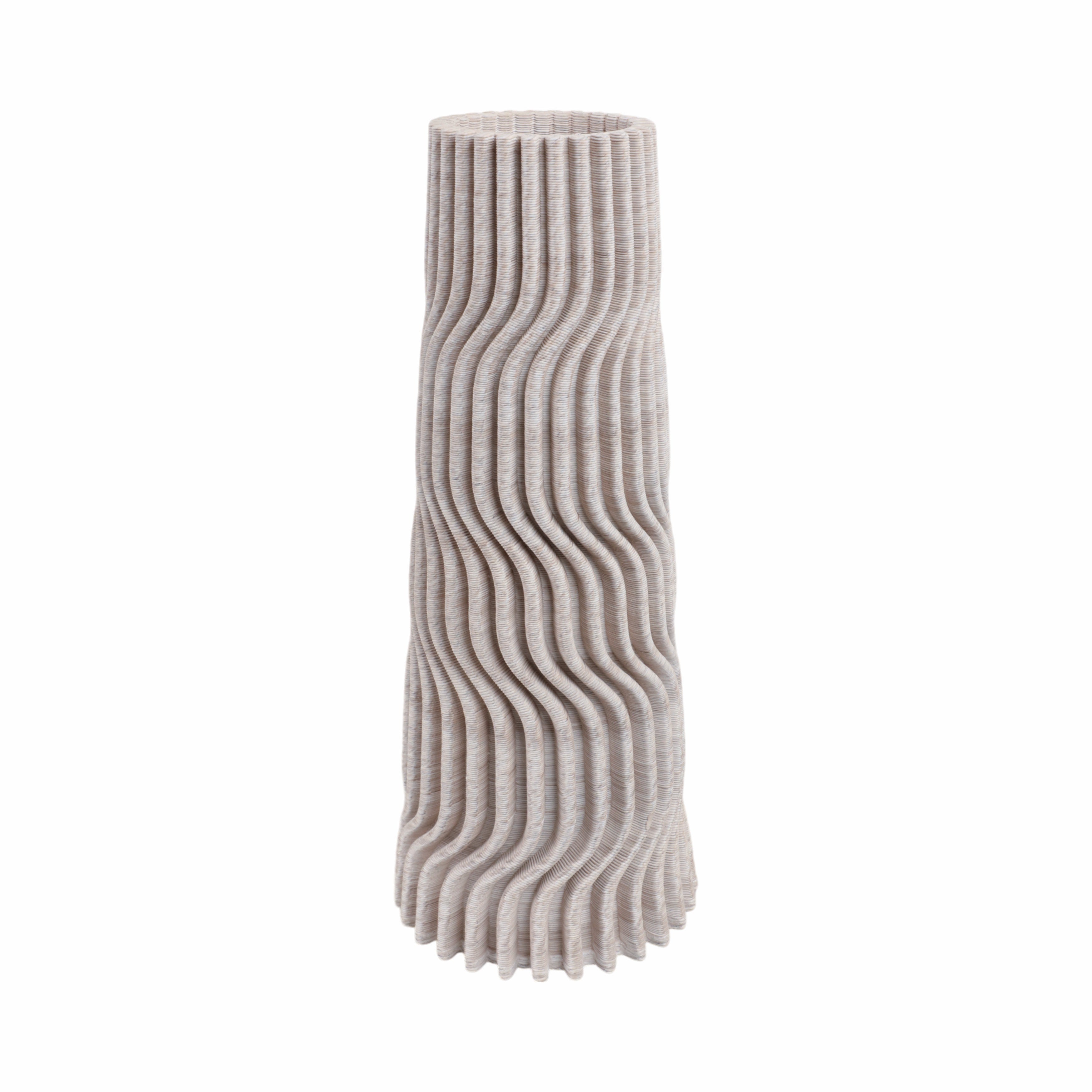 مزهرية بورسلين مطبوعة ثلاثية الأبعاد من شلفين، متعددة الألوان Shelvin 3d Printed Porcelain Vase, Multi