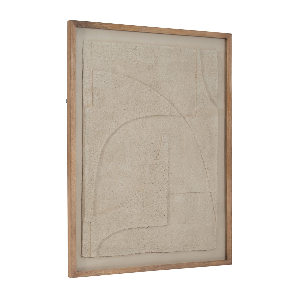 39X50 PAPER MACHE WALL ART FRAMED GLASS, OFF-WHITE Wall Art| Sagebrook Home