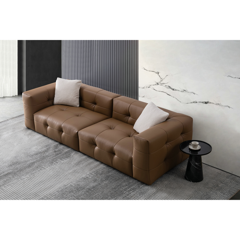 Marshy leather 4 seater sofa