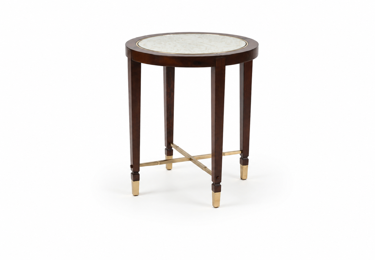 Diwan SILVER ROUND SIDE TABLE