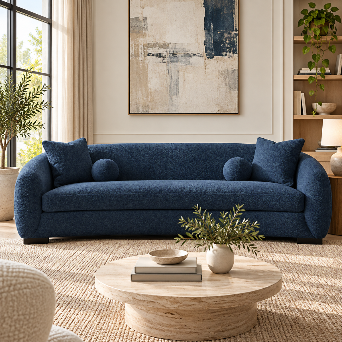 Boucle Sofa ( 250W / 280W /  300W ) - Bouclé