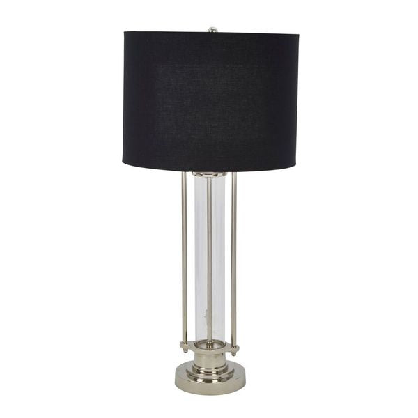 ALUMINUM 36 INDUSTRIAL TABLELAMP, SILVER
