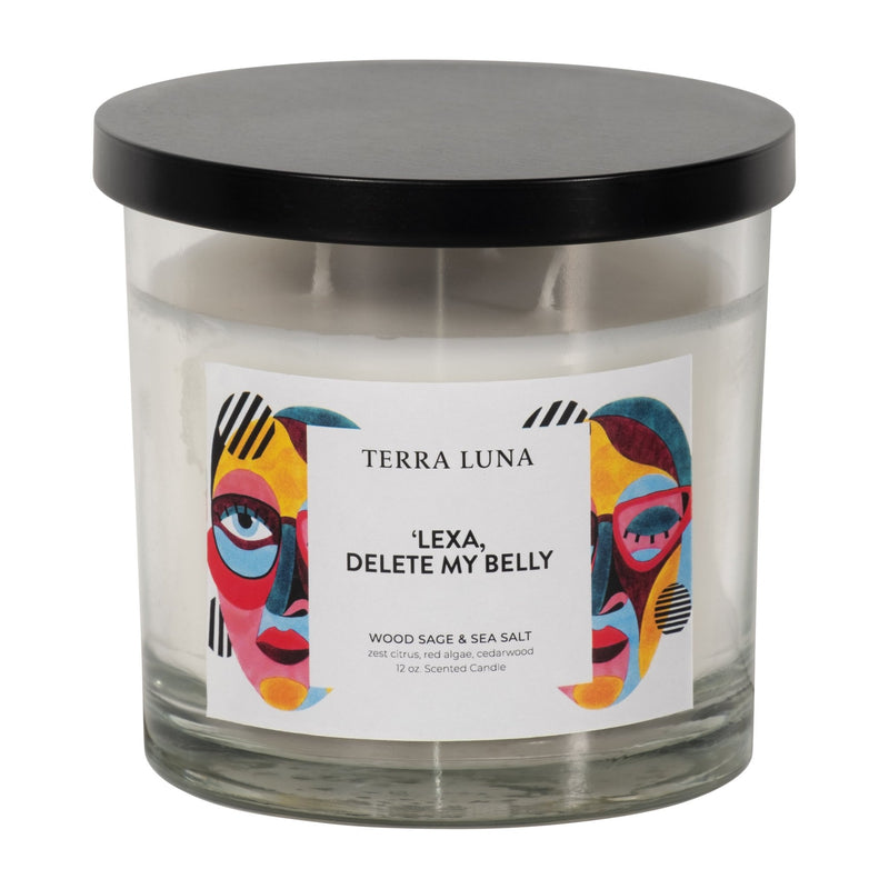 4" 12 Oz Delete My Belly Lidded Candle - Al Rugaib Furniture