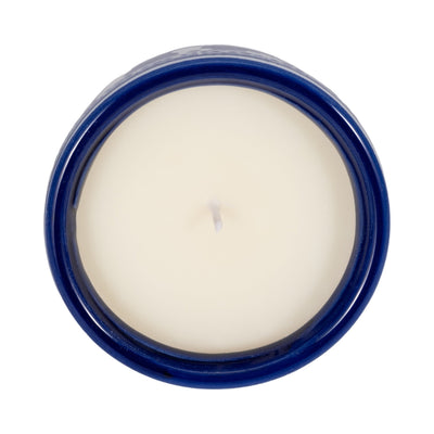 4", 6oz Bowl Chinoiserie Candle, Blue/white - Al Rugaib Furniture