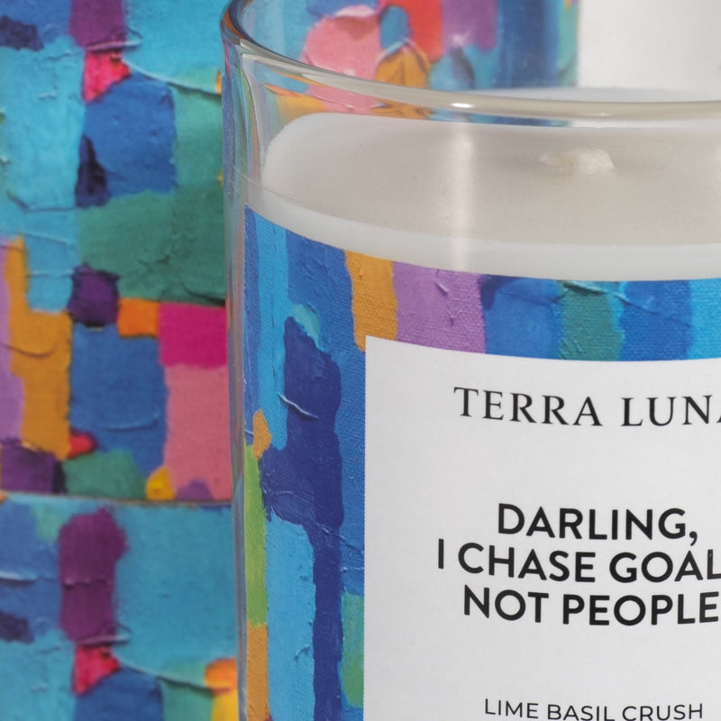 4" 7 OZ I CHASE GOALS BOXED CANDLE - Al Rugaib Furniture