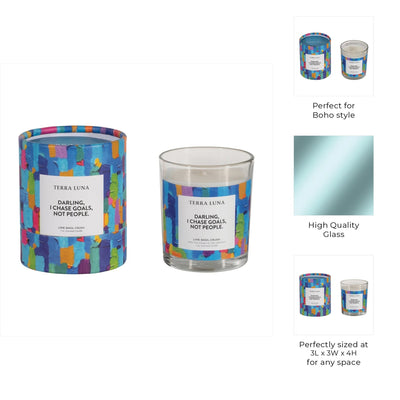 4" 7 OZ I CHASE GOALS BOXED CANDLE - Al Rugaib Furniture