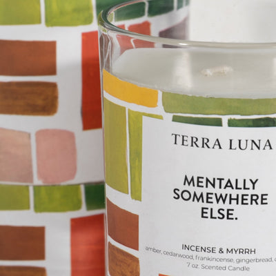 4" 7 OZ SOMEWHERE ELSE BOXED CANDLE - Al Rugaib Furniture