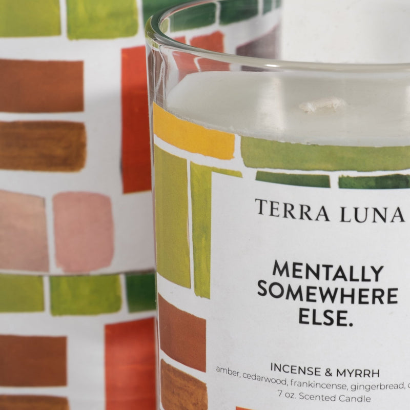 4" 7 OZ SOMEWHERE ELSE BOXED CANDLE - Al Rugaib Furniture