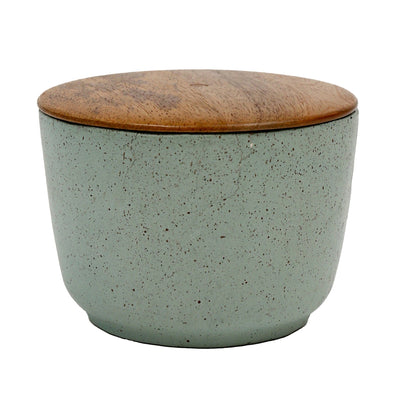 4" 7 Oz Wild Jasmine & Daisy Candle With Lid, Blue - Al Rugaib Furniture