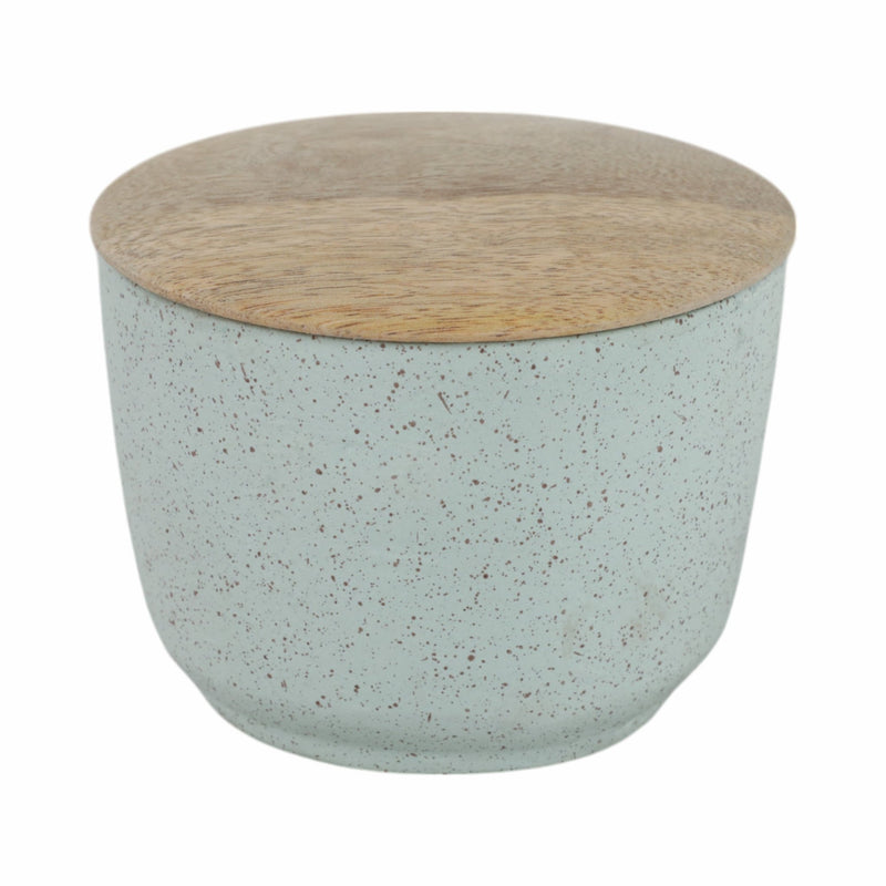 4" 7 Oz Wild Jasmine & Daisy Candle With Lid, Blue - Al Rugaib Furniture