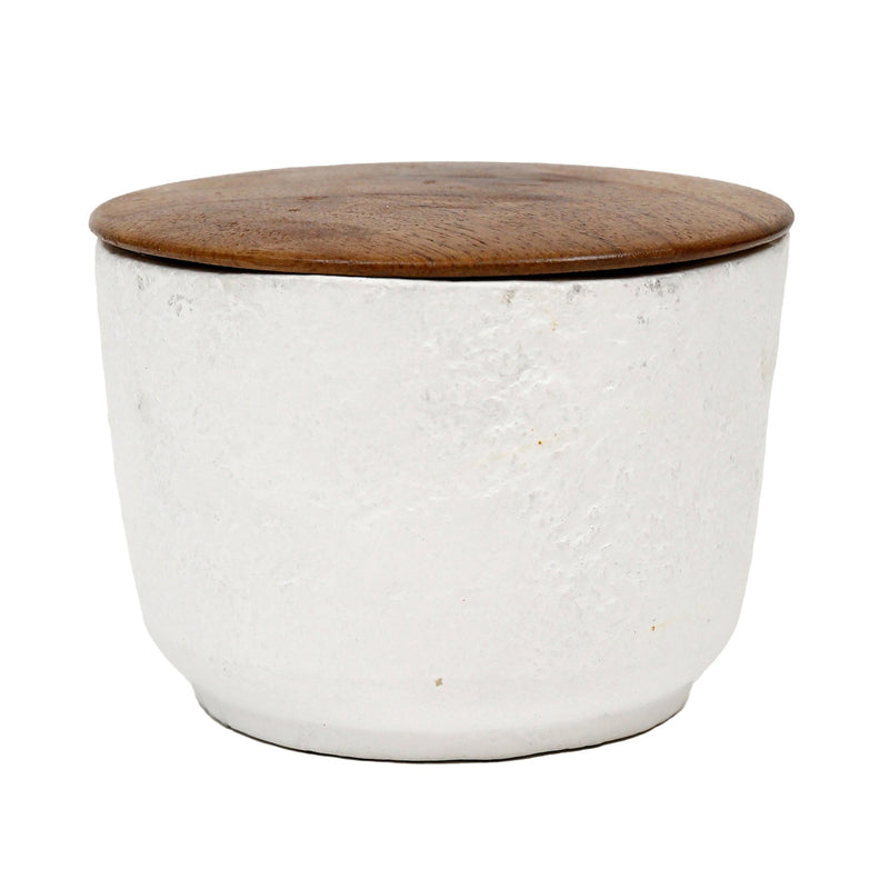 4" 7 Oz Wild Jasmine & Daisy Candle With Lid, Wht - Al Rugaib Furniture