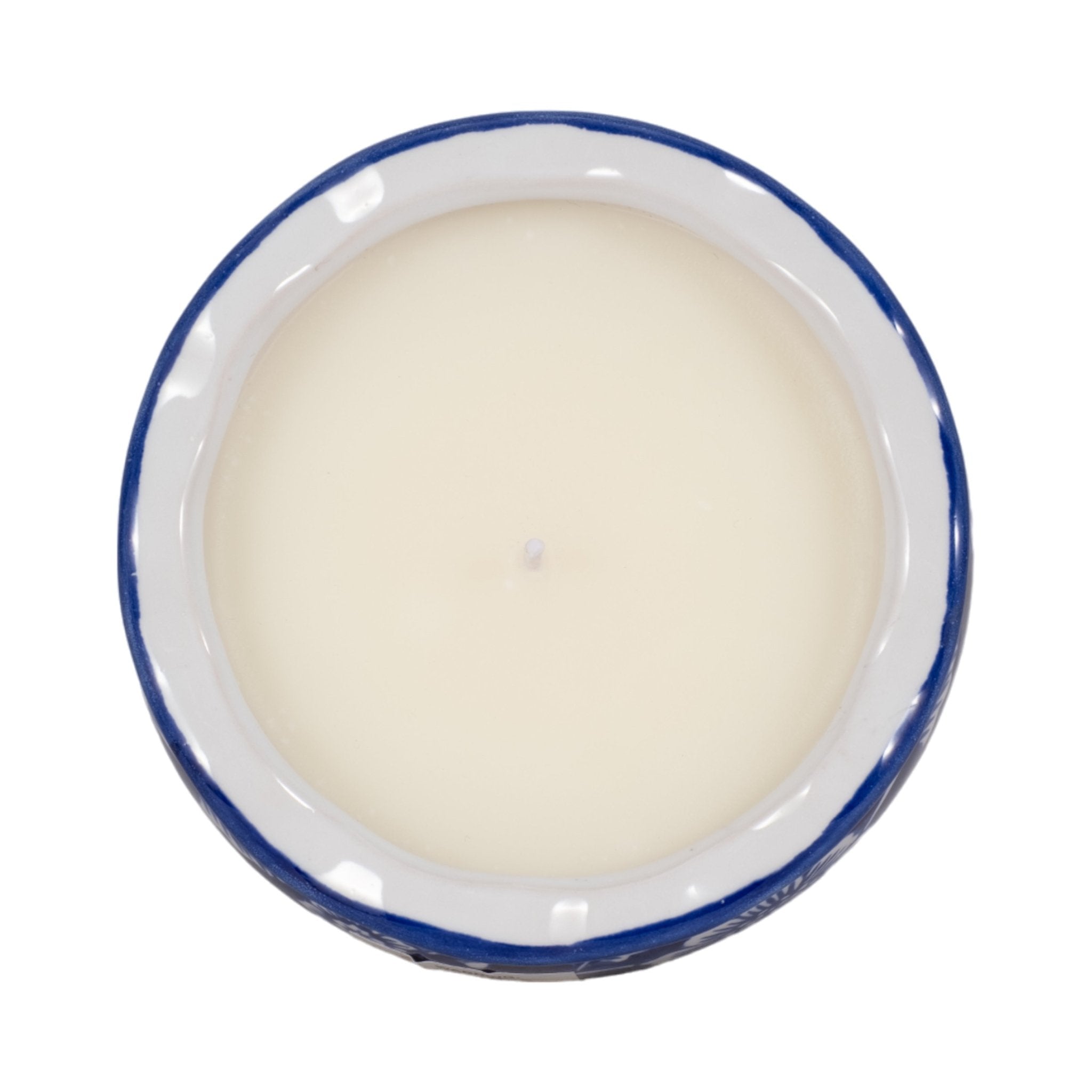4", 7oz Round Chinoiserie Candle , Blue/white Candle Holders| Sagebrook Home