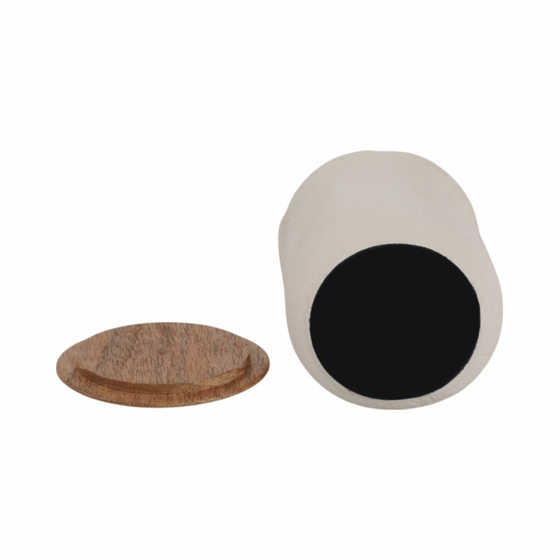 4" 9 Oz Eucalyptus & Sage Tall Cndle W/lid, Cream - Al Rugaib Furniture