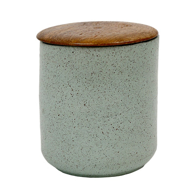 4" 9oz Wild Jasmine & Daisy Tall Cndle W/lid, Blue - Al Rugaib Furniture