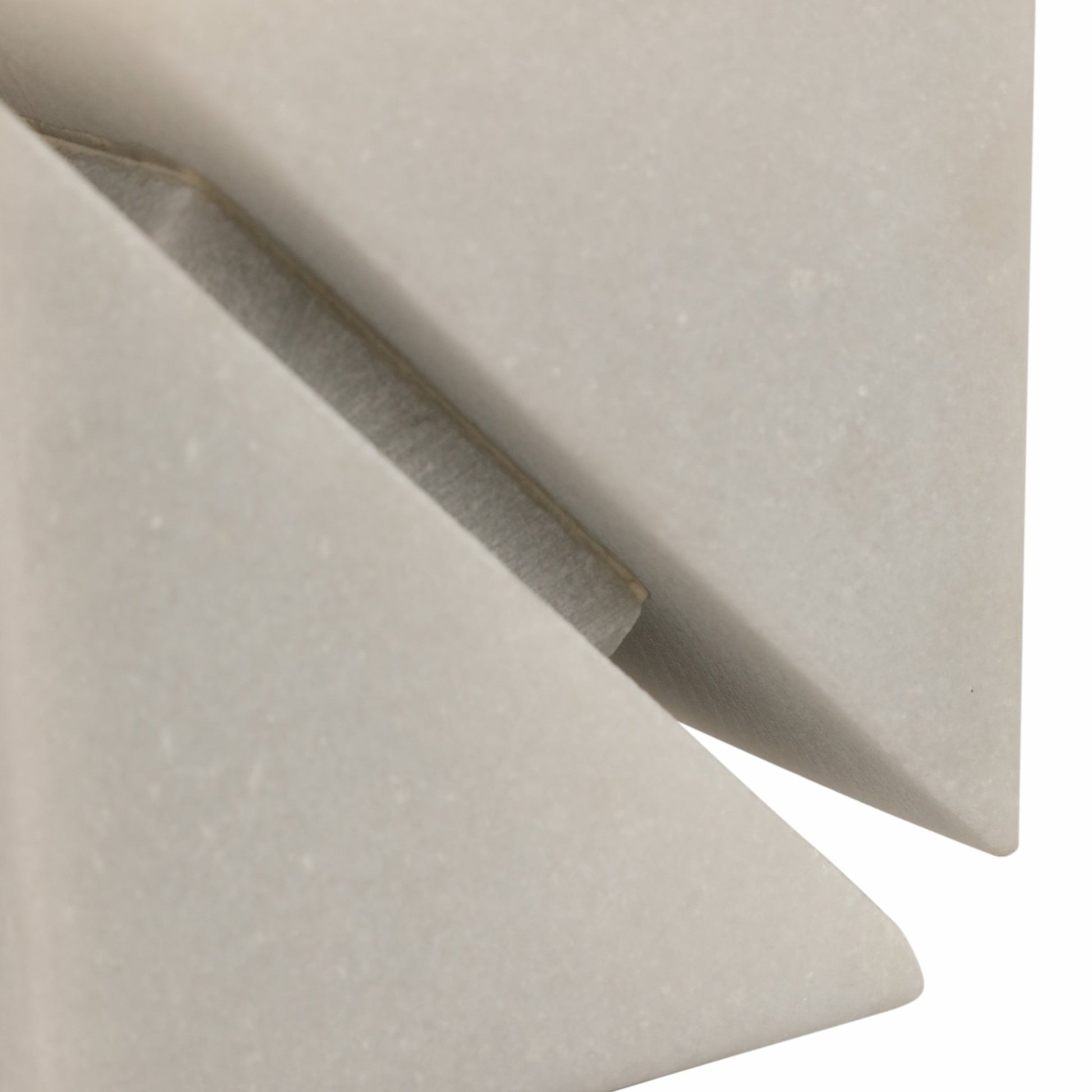 4" Cut Marble Cube, White Table Decors| Sagebrook Home