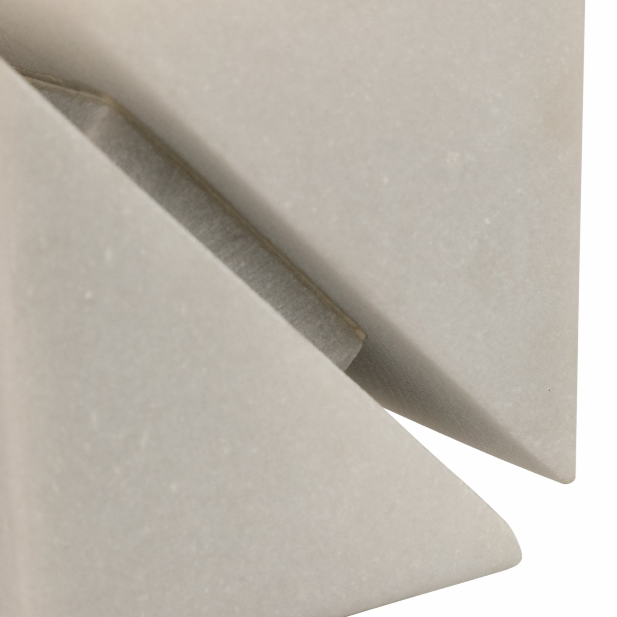 4" Cut Marble Cube, White Table Decors| Sagebrook Home