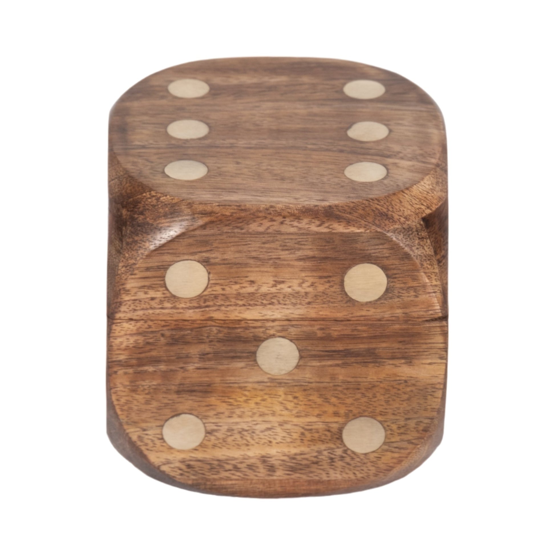 4" Dice Box With Dice Inside, Brown Table Decors| Sagebrook Home