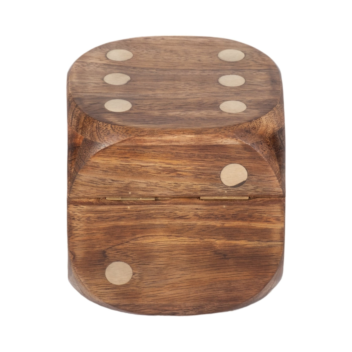 4" Dice Box With Dice Inside, Brown Table Decors| Sagebrook Home