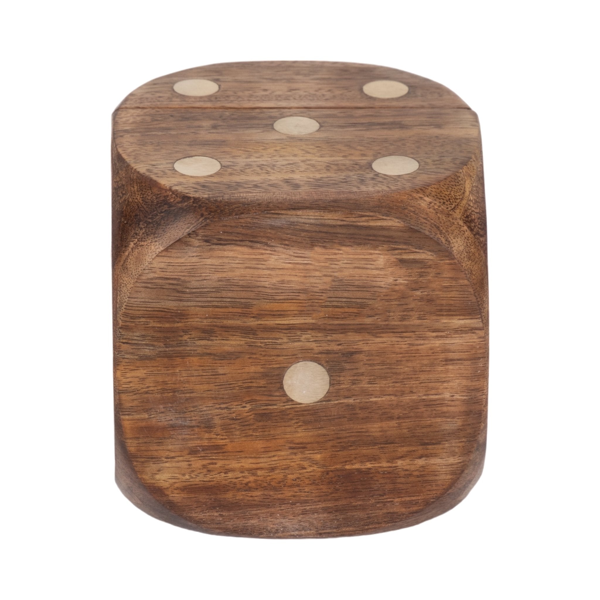 4" Dice Box With Dice Inside, Brown Table Decors| Sagebrook Home