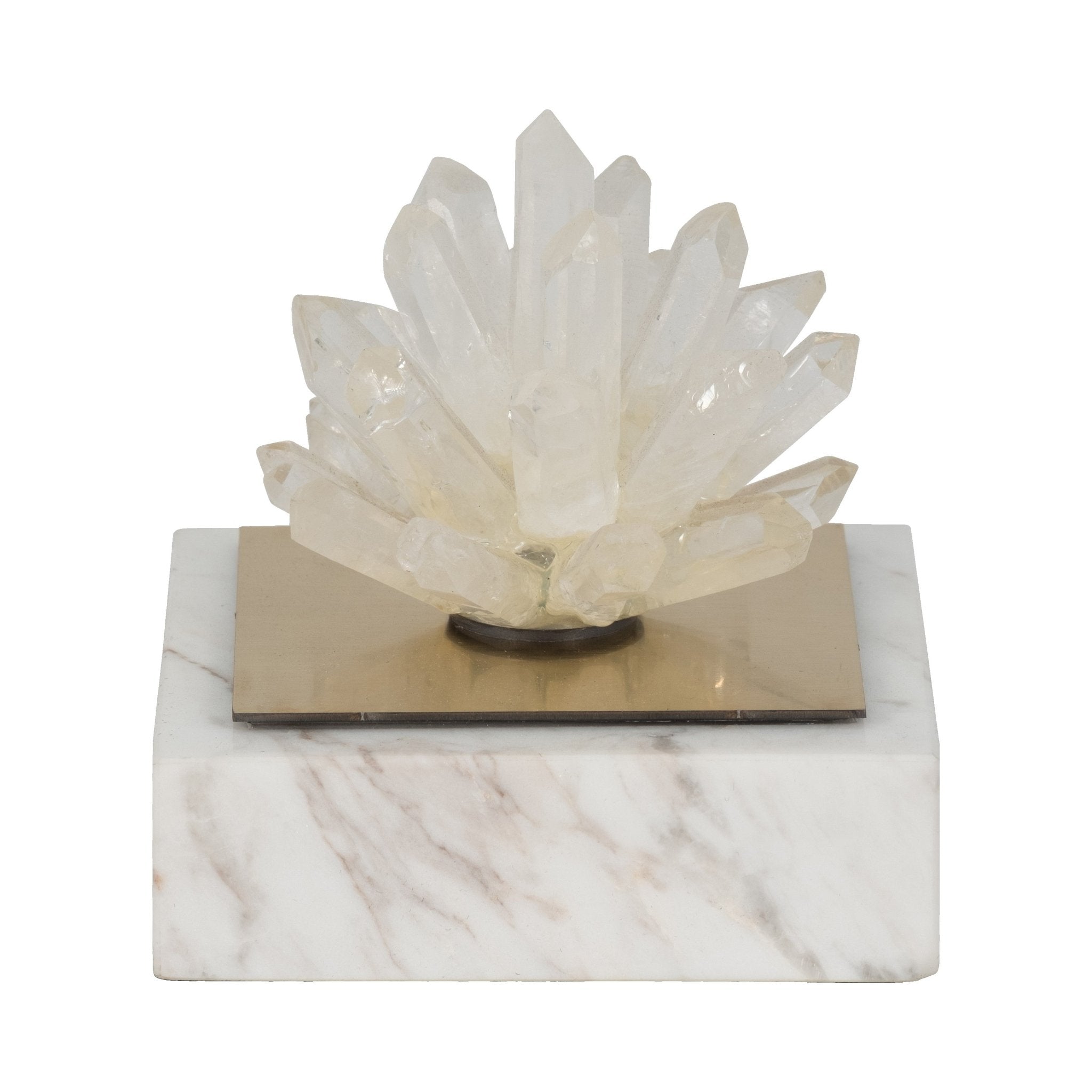 4" Julia Short Crystal And Marble Block Table Decors| Sagebrook Home
