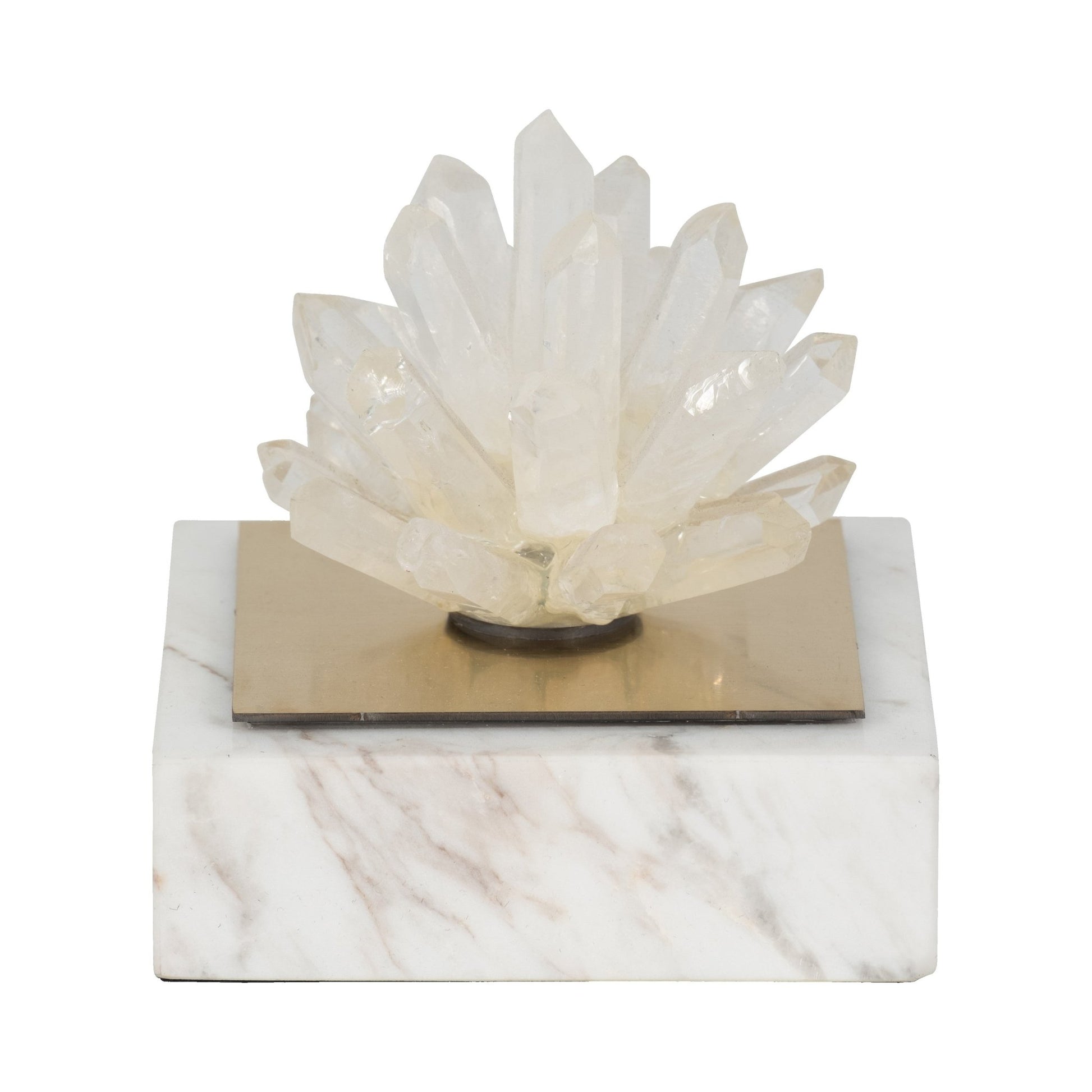 4" Julia Short Crystal And Marble Block Table Decors| Sagebrook Home