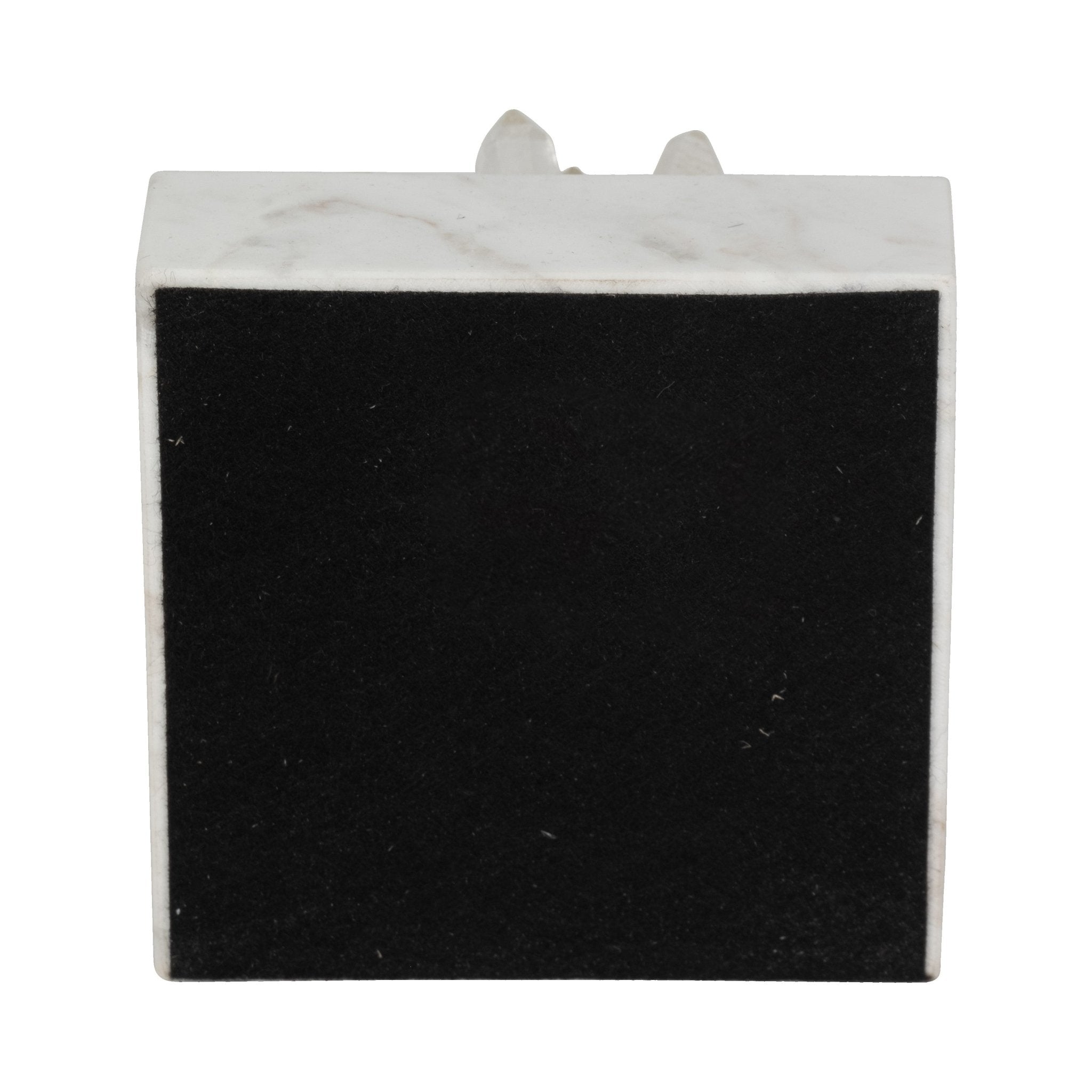 4" Julia Short Crystal And Marble Block Table Decors| Sagebrook Home