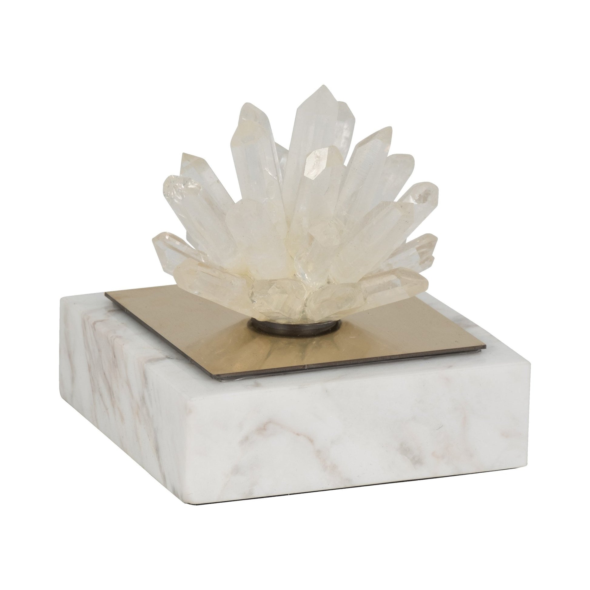 4" Julia Short Crystal And Marble Block Table Decors| Sagebrook Home