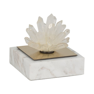 4" Julia Short Crystal And Marble Block - Al Rugaib Furniture
