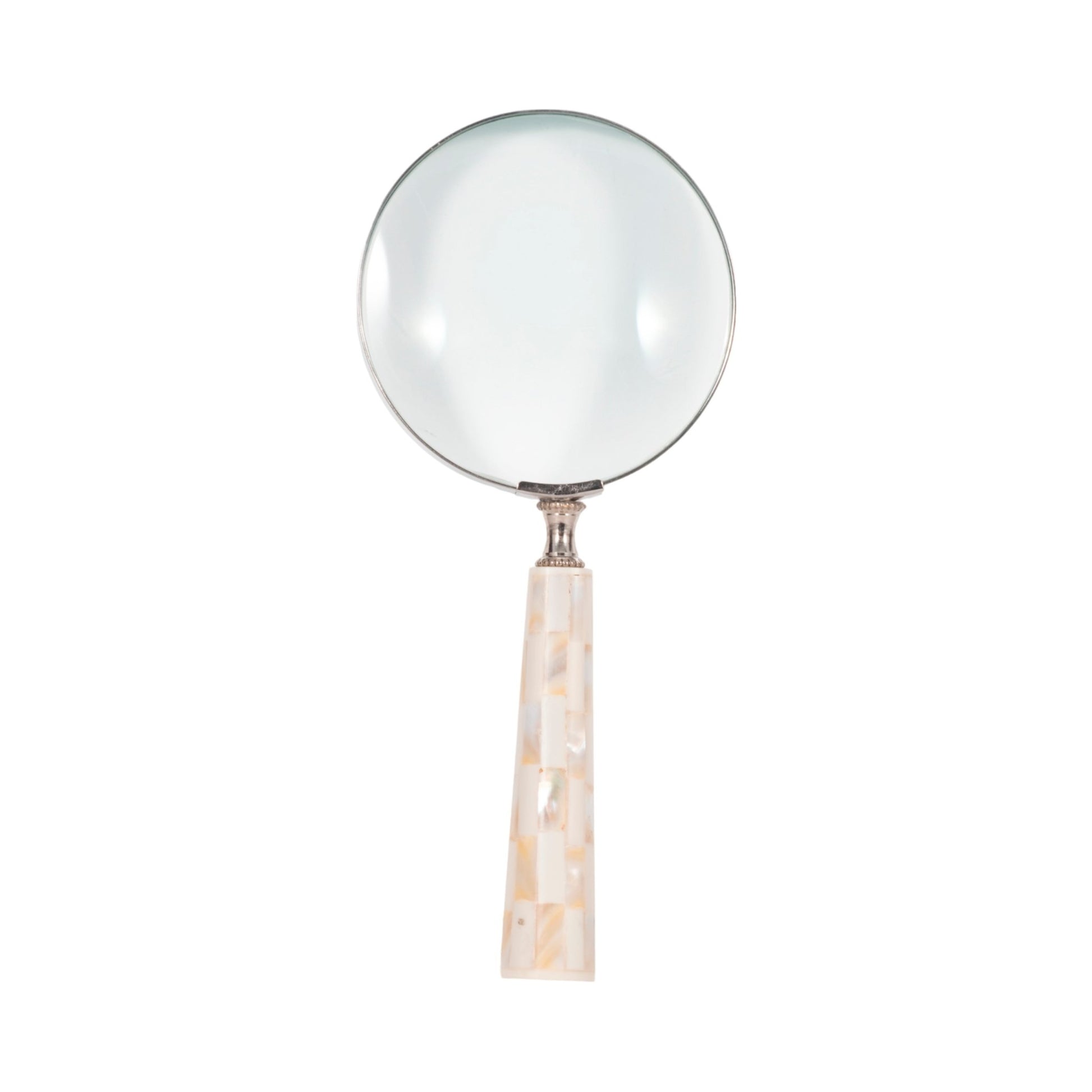 4" Mop Handle Magnifying Glass, Ivory Table Decors| Sagebrook Home