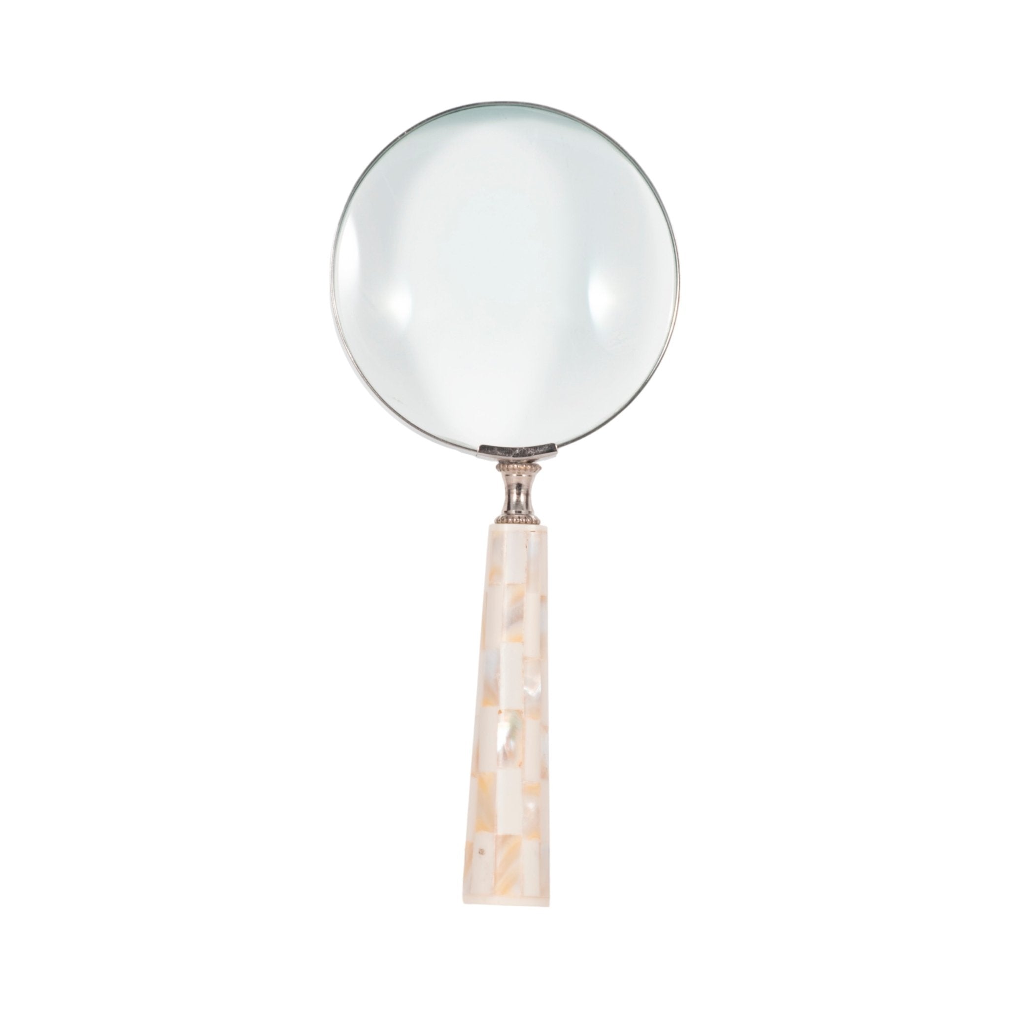 4" Mop Handle Magnifying Glass, Ivory Table Decors| Sagebrook Home