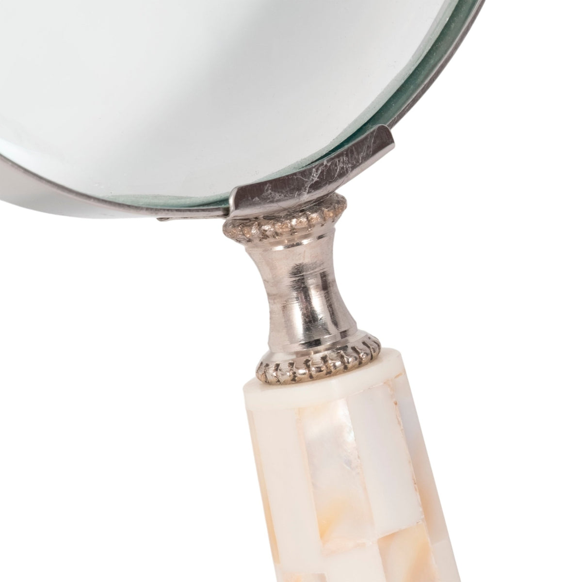 4" Mop Handle Magnifying Glass, Ivory Table Decors| Sagebrook Home
