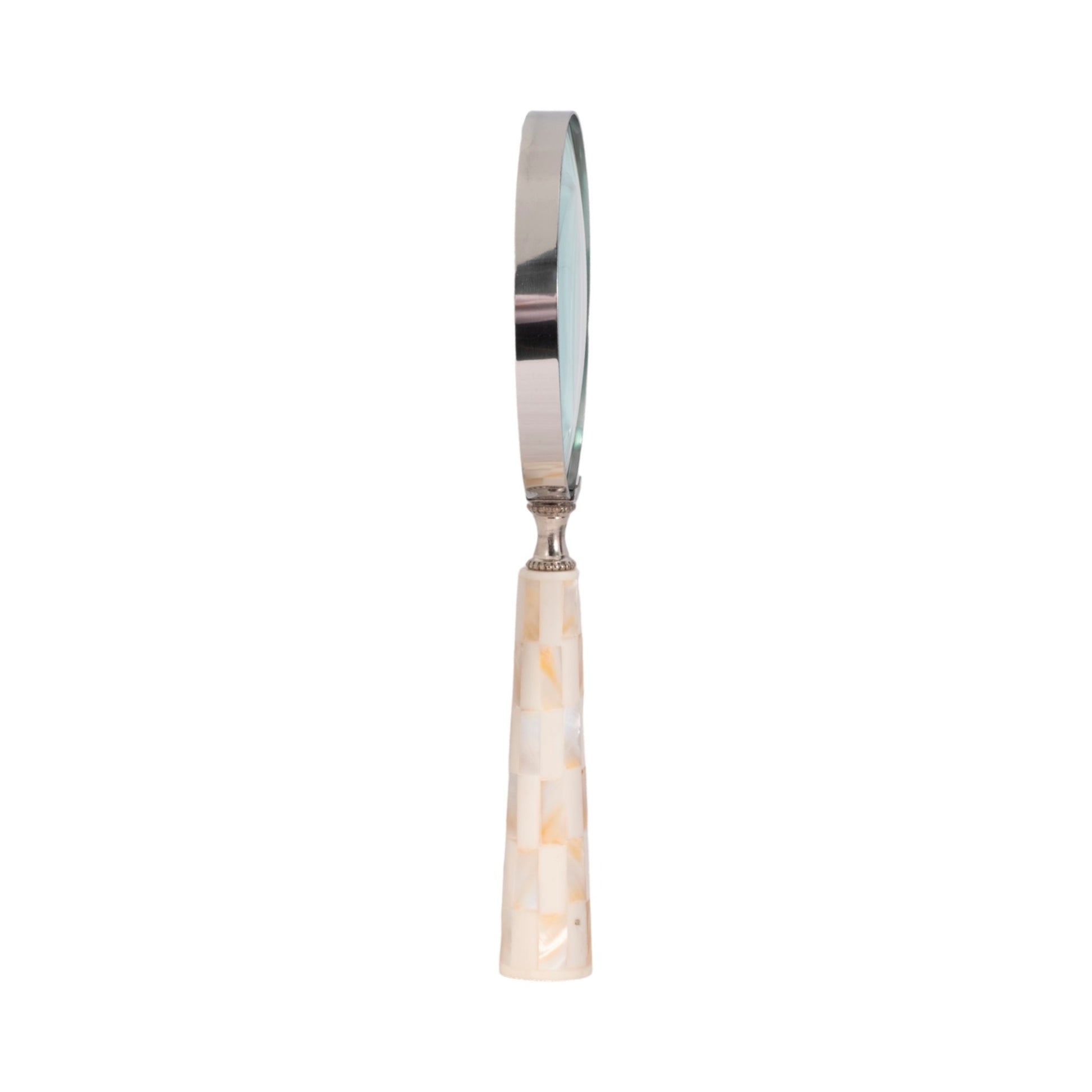 4" Mop Handle Magnifying Glass, Ivory Table Decors| Sagebrook Home