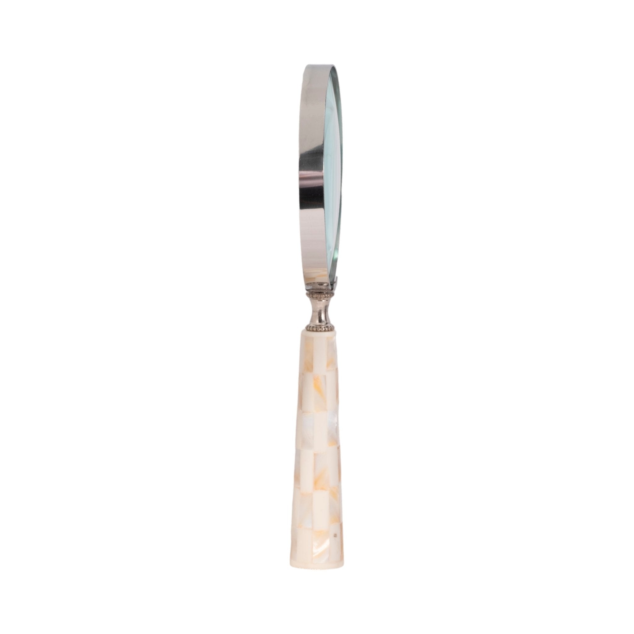 4" Mop Handle Magnifying Glass, Ivory Table Decors| Sagebrook Home