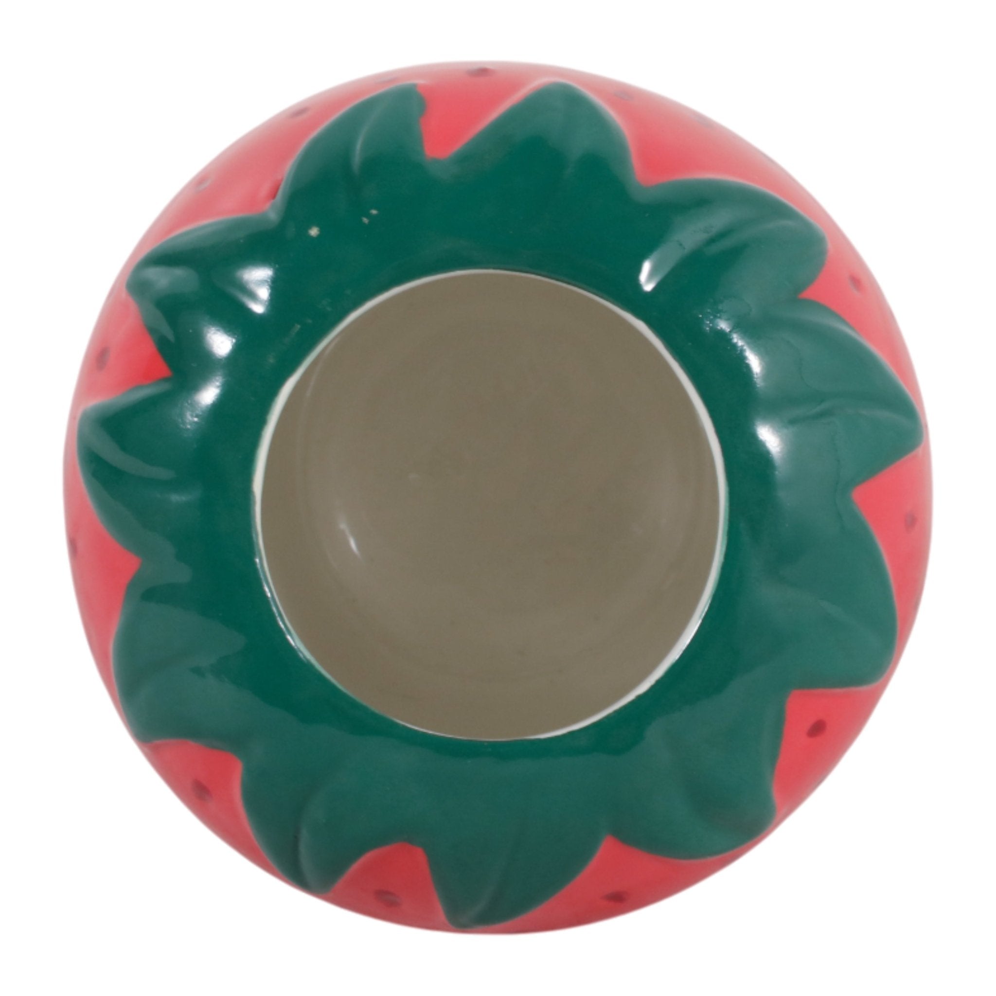 4" Strawberry Pencil Cup, Red Box| Sagebrook Home