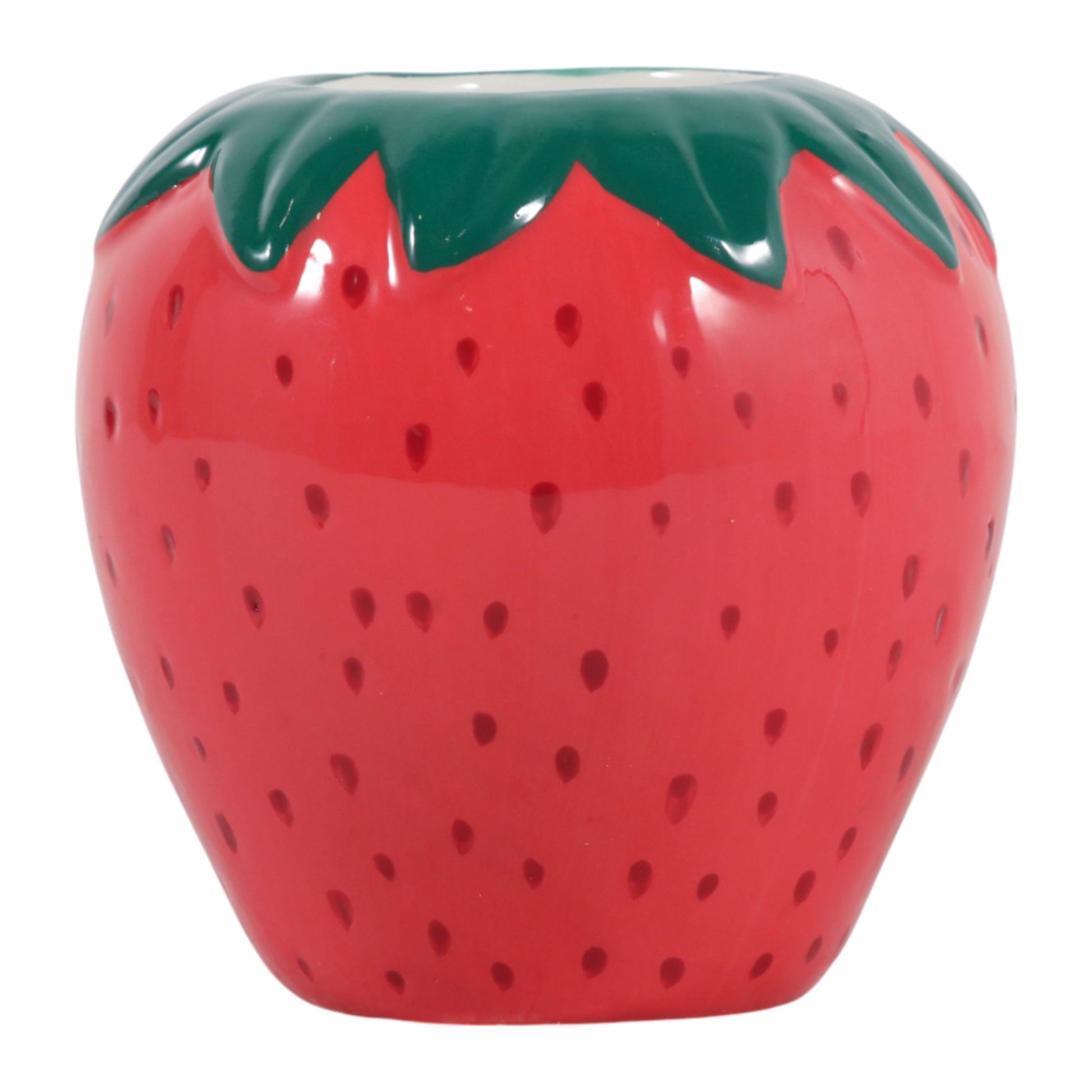 4" Strawberry Pencil Cup, Red Box| Sagebrook Home