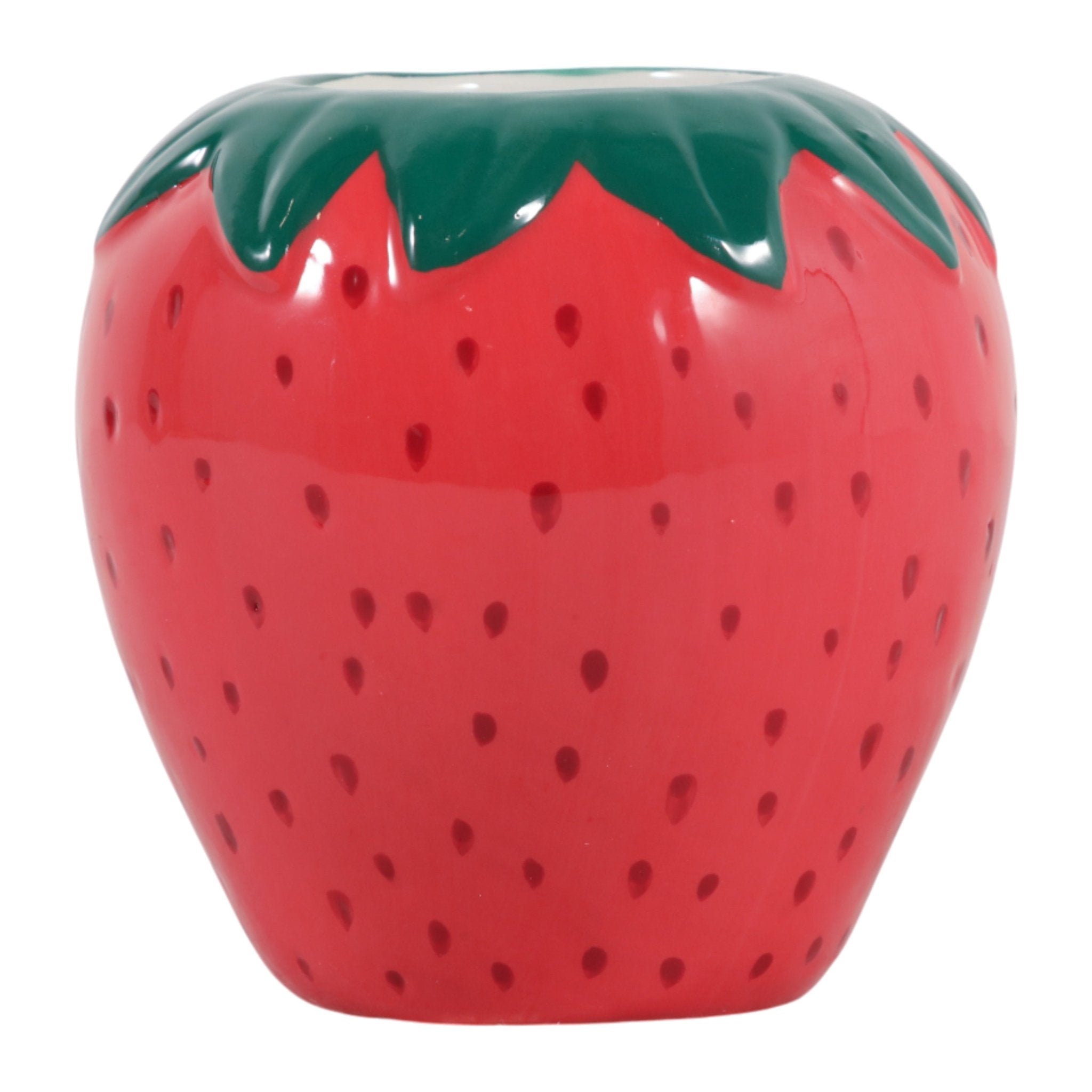 4" Strawberry Pencil Cup, Red Box| Sagebrook Home