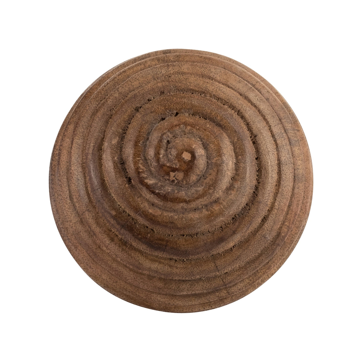 4" WOODEN ORB W/ RIDGES, NATURAL Table Decors| Sagebrook Home