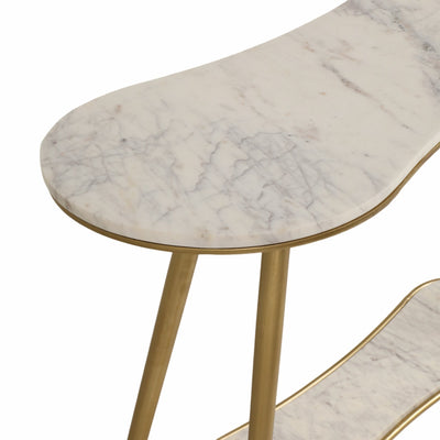 40" Allessa Marble Console Table - Al Rugaib Furniture
